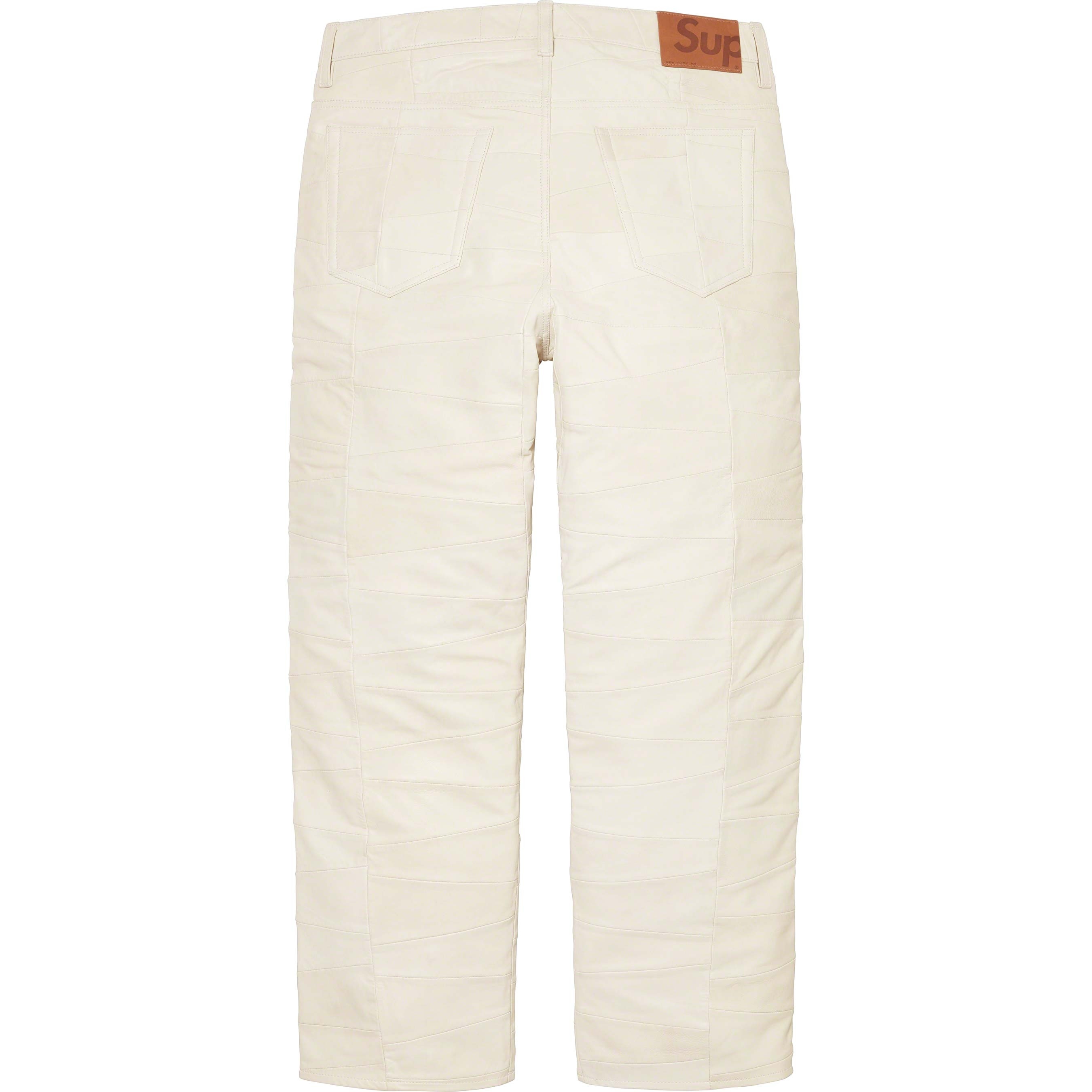 Patchwork Leather 5-Pocket Jean view 4